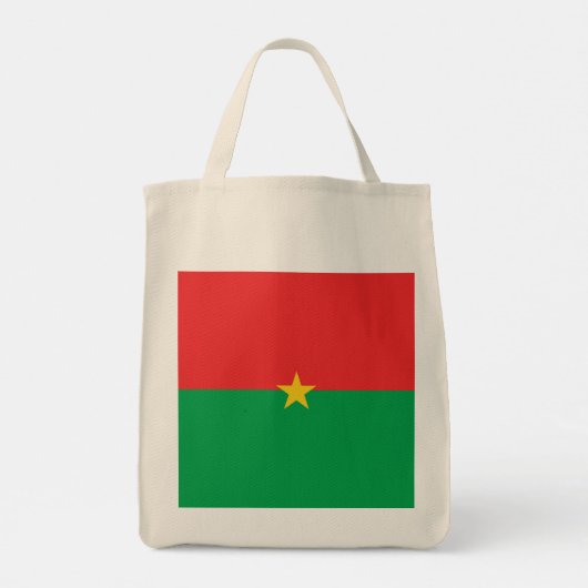 Burkina Faso vlag Tote Bag (Achterkant)
