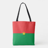 Burkina Faso vlag Tote Bag (Achterkant)