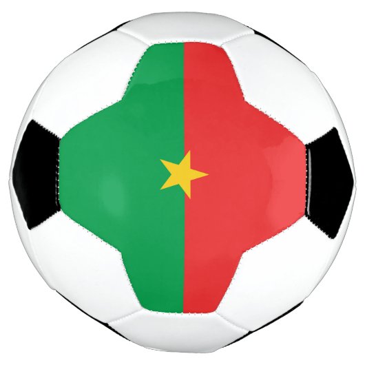 Burkina Faso vlag Voetbal (Gedraaid)