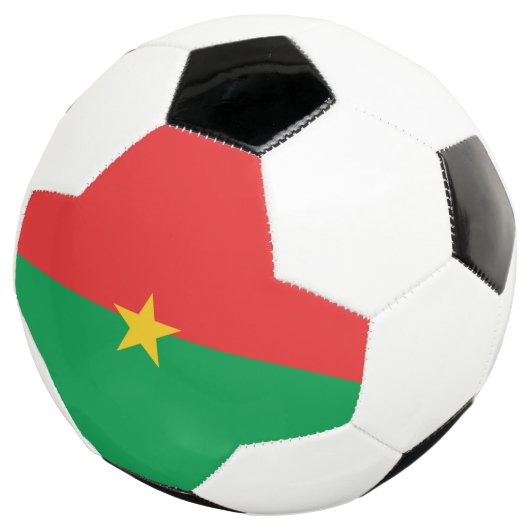 Burkina Faso vlag Voetbal (Drie kwart)