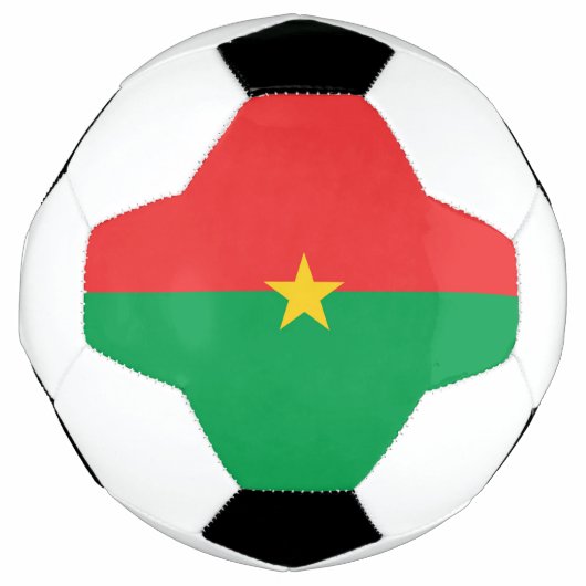 Burkina Faso vlag Voetbal (Voorkant)