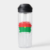 Burkina Faso vlag Waterfles (Achterkant)