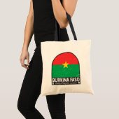 Burkina Faso Vlaggenembleem noodlijdende Vintage Tote Bag (Voorkant (product))