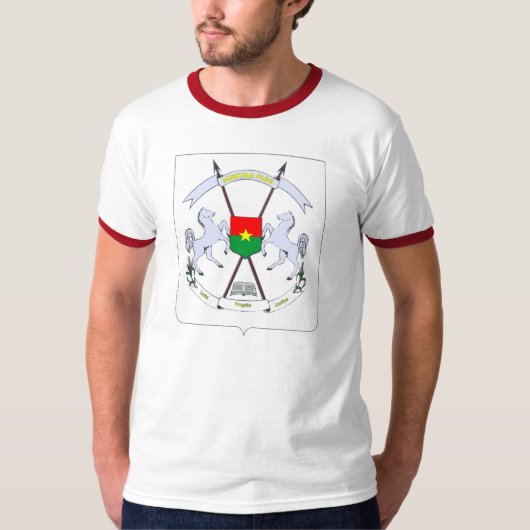 Burkina Faso-wapenschild T-shirt (Voorkant)