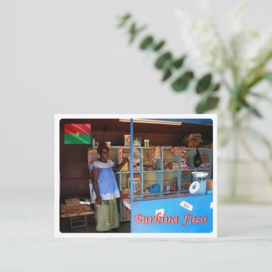 Burkina Faso - winkel Burkinabé - Briefkaart (Staand voorkant)