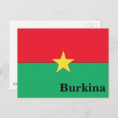  Burkina-reistoerisme Briefkaart (Voorkant / Achterkant)