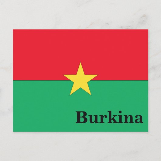  Burkina-reistoerisme Briefkaart (Voorkant)