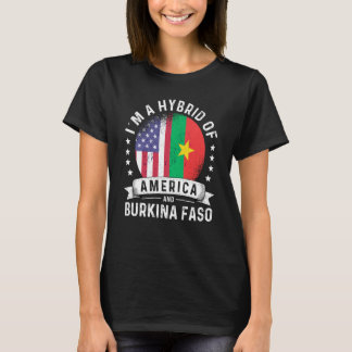 Burkinabe American Patriot Grown Flag Humor T-shirt