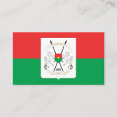 Burkinabé Vlag & wapenschild, Burkina Faso Visitekaartje (Voorkant)