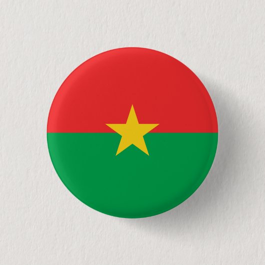 Burkinese vlag, vlag van Burkina Faso Ronde Button 3,2 Cm (Voorkant)