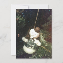 Burl Ives Snowman-Briefkaart voor Kerstmis Notitiekaartje