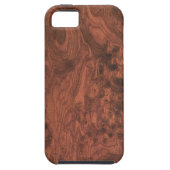 Burl Mahogany Wood Texture Case-Mate iPhone Case (Achterkant)