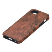 Burl Mahogany Wood Texture Case-Mate iPhone Case (Onderkant)