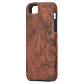 Burl Mahogany Wood Texture Case-Mate iPhone Case (Achterkant Links)