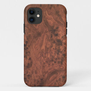 Burl Mahogany Wood Texture iPhone 11 Hoesje
