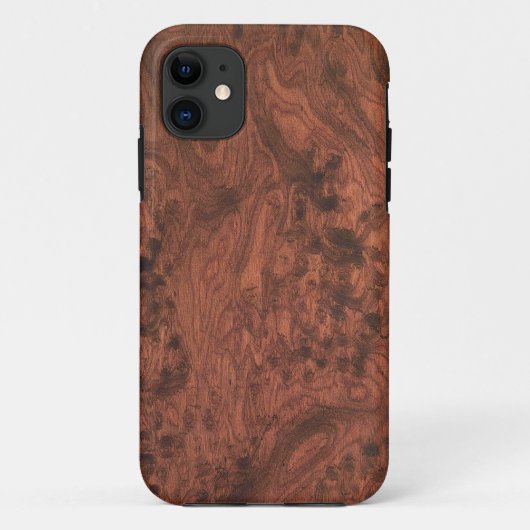 Burl Mahogany Wood Texture Case-Mate iPhone Case (Achterkant)
