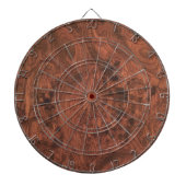 Burl Mahogany Wood Texture Dartbord (Voorkant)