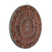 Burl Mahogany Wood Texture Dartbord (Voorkant Links)