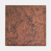 Burl Mahogany Wood Texture Magneet (Voorkant)