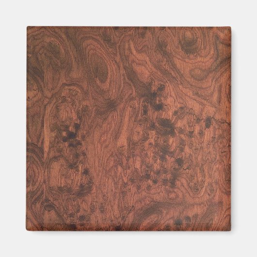 Burl Mahogany Wood Texture Magneet (Voorkant)