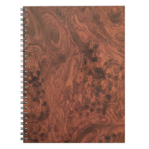 Burl Mahogany Wood Texture Notitieboek