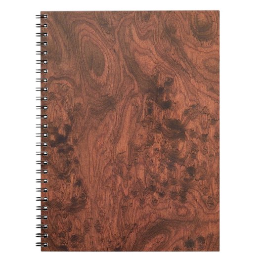 Burl Mahogany Wood Texture Notitieboek (Voorkant)