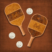 Burl Wood Grafisch Monogram Pickleball Paddle