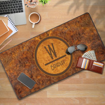 Burl Wood Monogram Ontwerp