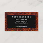 Burl Wood Pattern en Jouw tekst Visitekaartje (Achterkant)