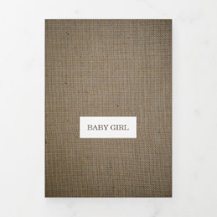  Burlap, 4 Fotocollage Baby Geboorte Drieluik Aankondiging