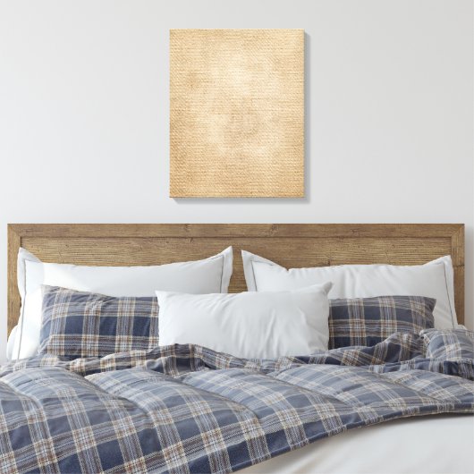Burlap-achtergrond Canvas Afdruk (Insitu (Slaapkamer))