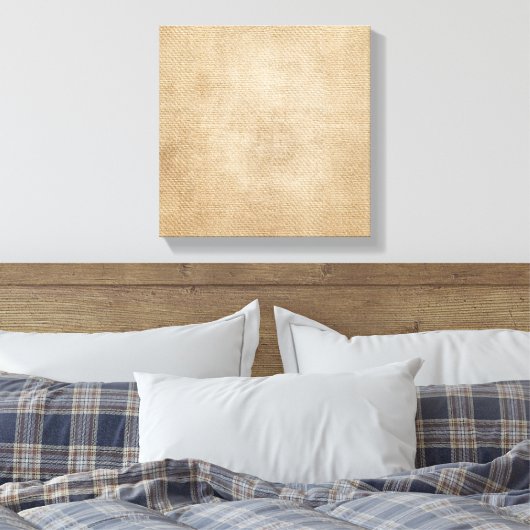 Burlap-achtergrond Canvas Afdruk (Insitu (Slaapkamer))