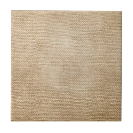 Burlap-achtergrond Tegeltje (Voorkant)