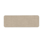 Burlap-adreslabel Etiket (Voorkant)