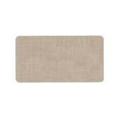 Burlap-adreslabel Etiket (Voorkant)