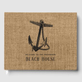 Burlap Anchor Beach House Gastenboek (Voorkant)