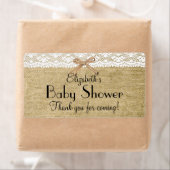 Burlap and Lace Baby shower-Dank je Etiket (Insitu)