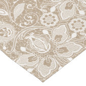 Burlap and Lace Bloemen Tafelloper (Hoek)