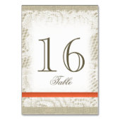 Burlap and Lace Ocean Romance Coral Kaart (Voorkant)