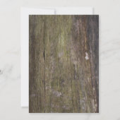 Burlap and Wood, Rustic Birthday Kaart (Achterkant)