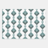 Burlap Aztec Pattern gift Inpakpapier Vel (Voorkant 2)