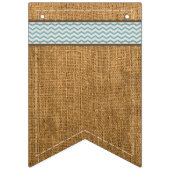 Burlap Banner Background Chevron Burlap Bunting (Tweede vlag)