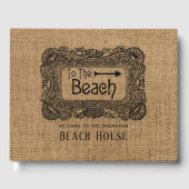 Burlap Beach House Gastenboek (Voorkant)