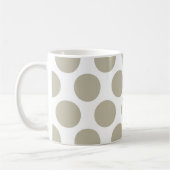 Burlap Beige Polkadot Koffiemok (Links)