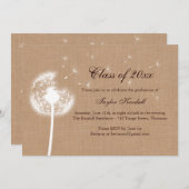 Burlap Beste wensen Afstuderen Kaart (Voorkant / Achterkant)