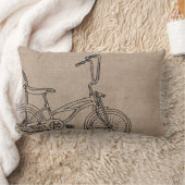 Burlap Bicycle Old Bike Kussen (Deken)