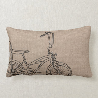 Burlap Bicycle Old Bike Kussen