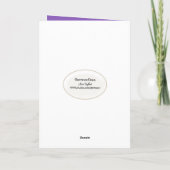 Burlap Birthday Kaart (Achterkant)