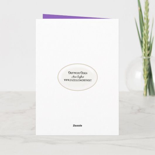 Burlap Birthday Kaart (Achterkant)