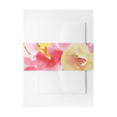 Burlap & Boho Artistieke Waterverf Bloemen Overlay Uitnodigingen Wikkel (Voorkant Voorbeeld)